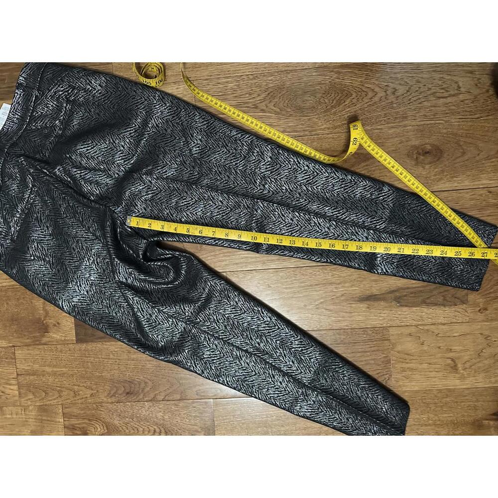 NWT WHBM Slim Metallic Patterned Pants Size 10 - Picture 5 of 7